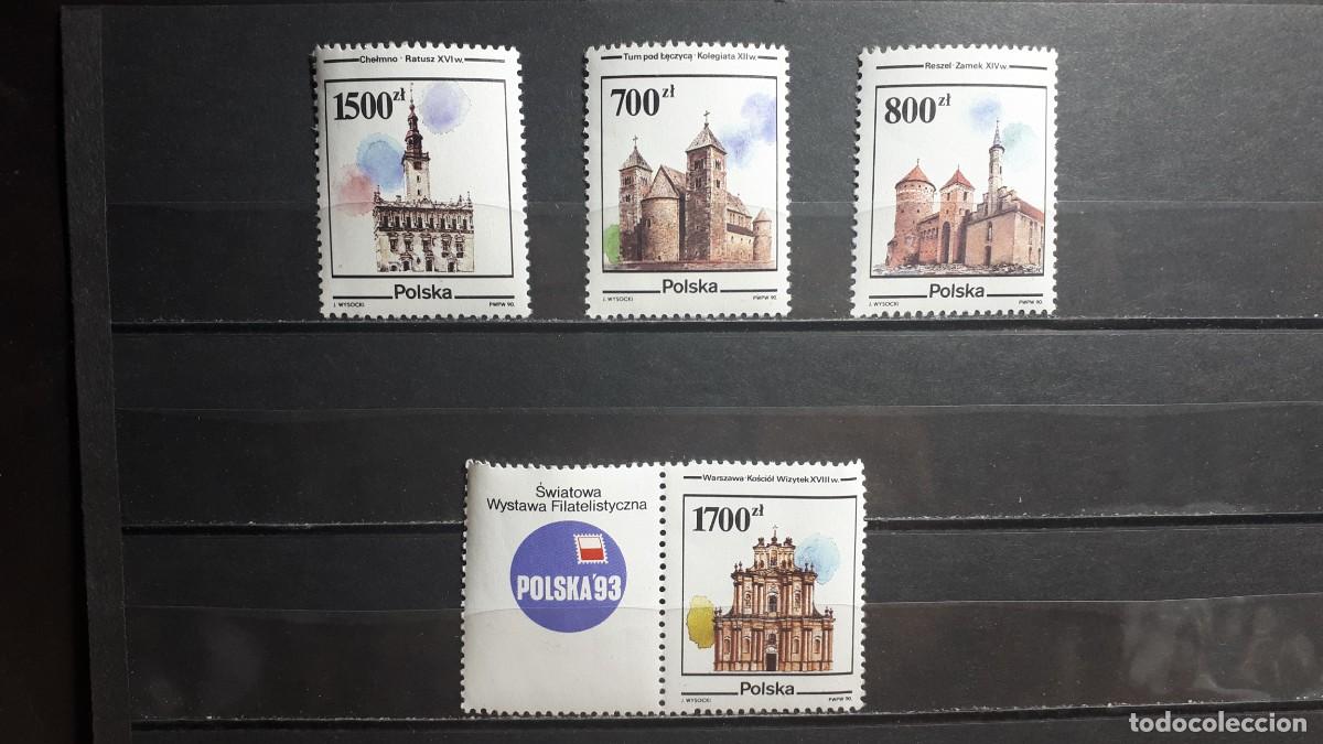 Sellos: POLONIA. A&Ntilde;O 1990. **. YVERT 3107/10