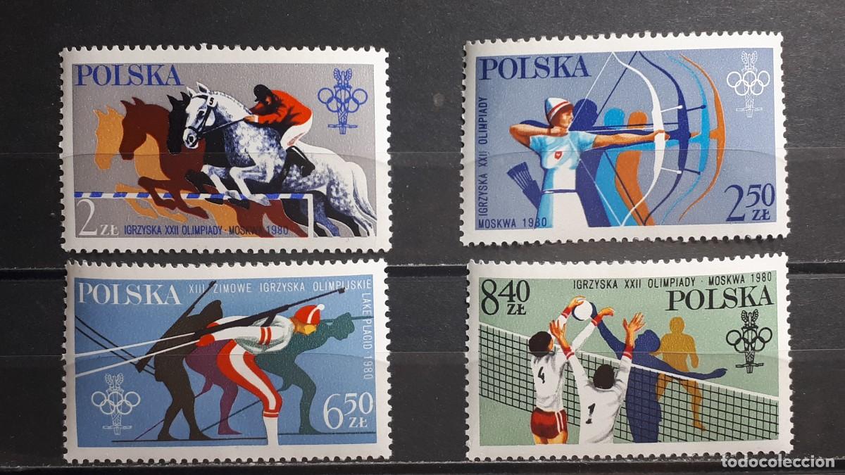 Sellos: POLONIA. A&Ntilde;O 1980. **. YVERT 2491/4