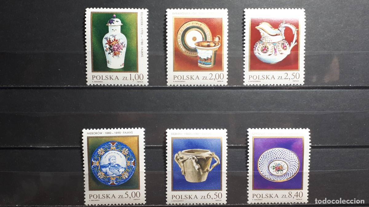 Sellos: POLONIA. ARTE. A&Ntilde;O 1981. **. YVERT 2556/61