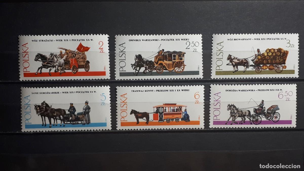 Sellos: POLONIA. A&Ntilde;O 1980. **. YVERT 2538/43