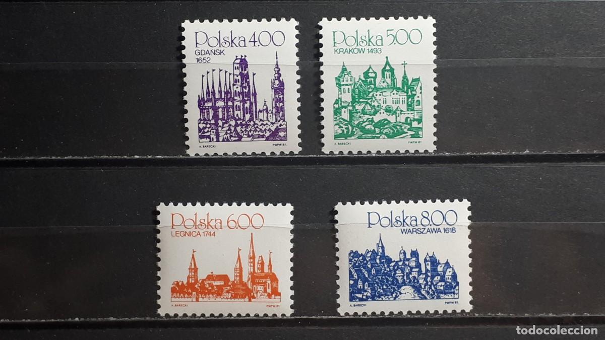 Sellos: POLONIA. A&Ntilde;O 1981. **. YVERT 2568/71