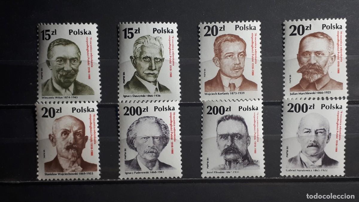 Sellos: POLONIA. A&Ntilde;O 1988. **. YVERT 2976/83