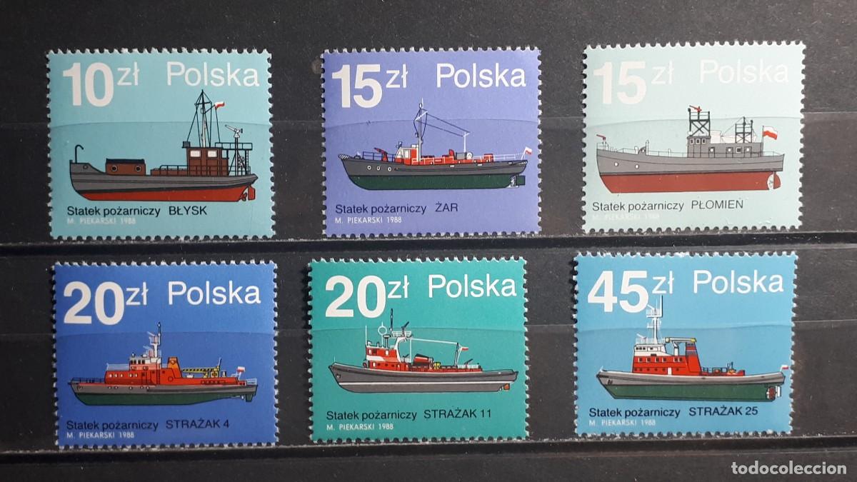 Sellos: POLONIA. A&Ntilde;O 1988. **. YVERT 2991/6