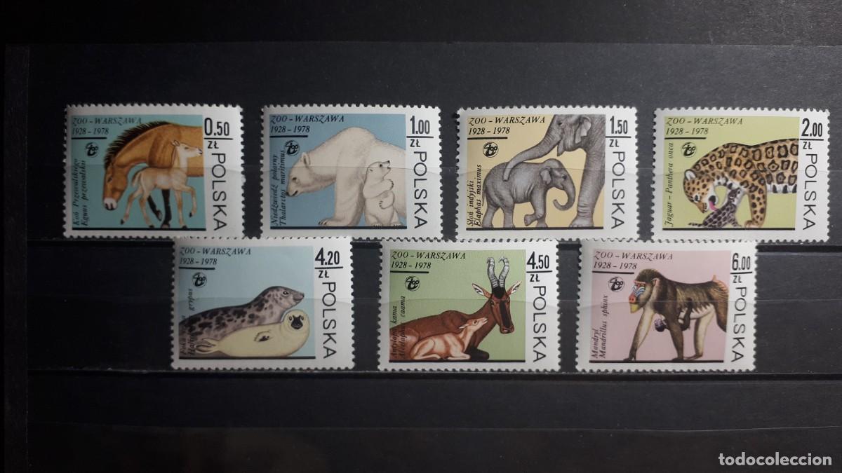 Sellos: POLONIA. FAUNA. A&Ntilde;O 1978. **. YVERT 2414/20
