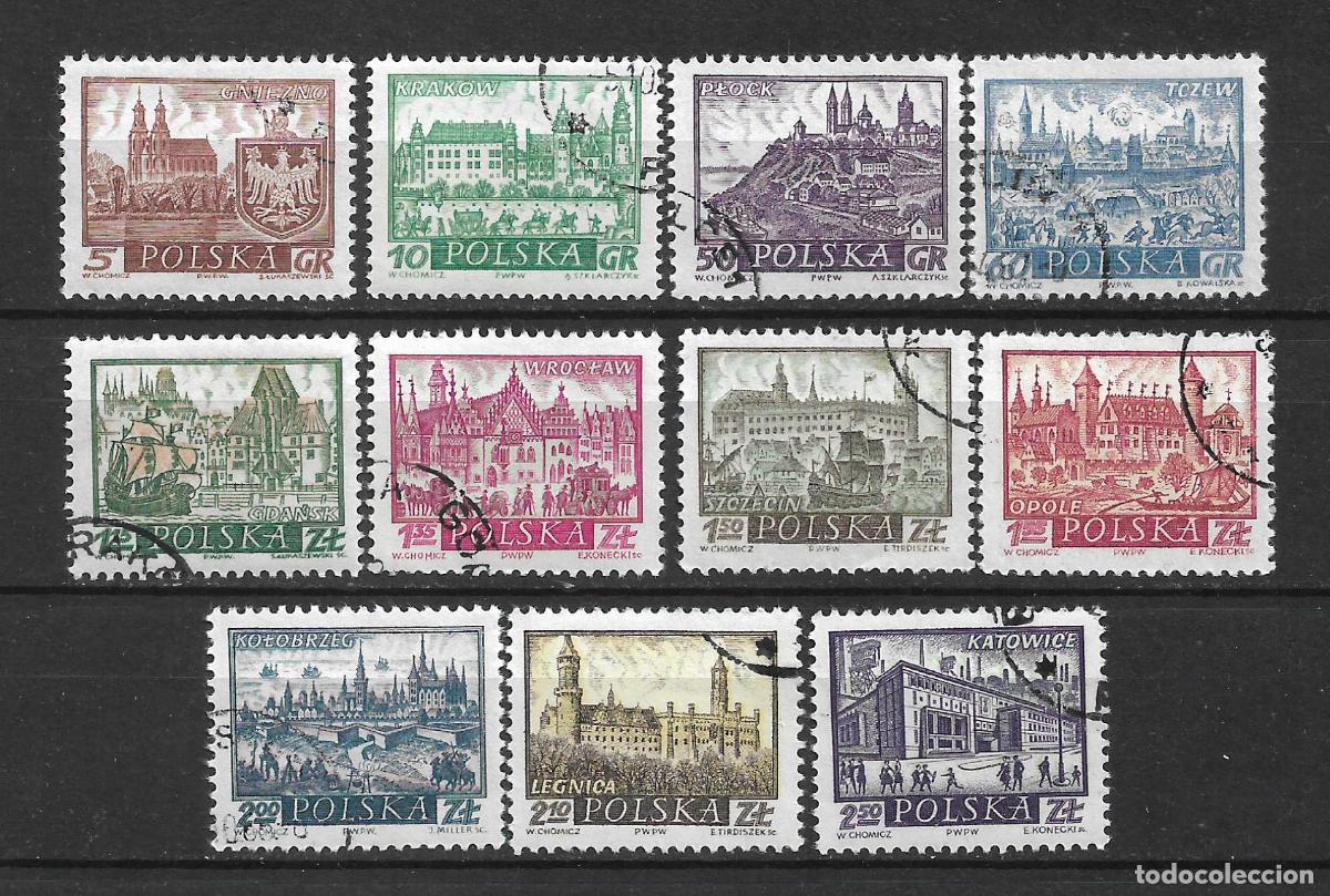 Sellos: polonia 1961 lote 11 sellos usado- 19/8