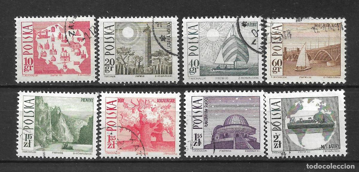 Sellos: polonia 1966 lote 8 sellos usado barcos - 19/8
