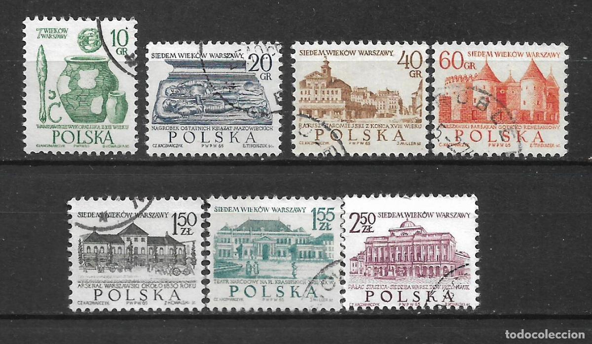Sellos: polonia 1965 lote 7 sellos usado - 19/8