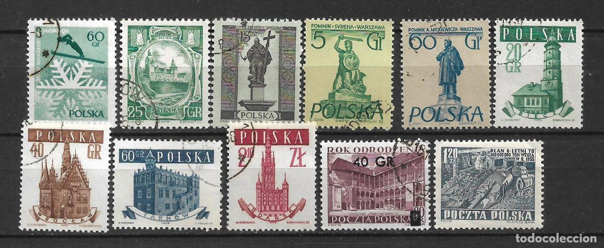 Sellos: polonia lote 11 sellos usado - 19/9