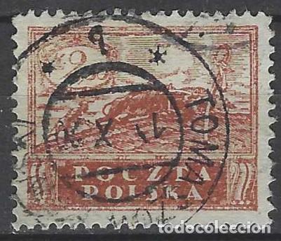 Sellos: POLONIA 1919 - EMISIONES DE POLONIA DEL NORTE, VALORES EN MAREK, MARR&Oacute;N ROJIZO - USADO