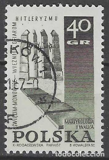 Sellos: POLONIA 1967 - MONUMENTOS A LOS M&Aacute;RTIRES DE LA 2&ordf; GM - USADO