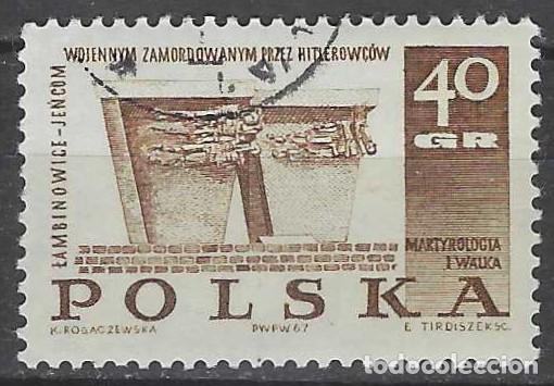 Sellos: POLONIA 1967 - MONUMENTOS A LOS M&Aacute;RTIRES DE LA 2&ordf; GM - USADO