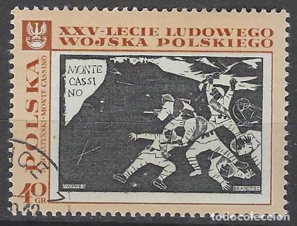 Sellos: POLONIA 1968 - 25&ordm; ANIV. DE LAS FUERZAS ARMADAS POPULARES, PINTURA - USADO