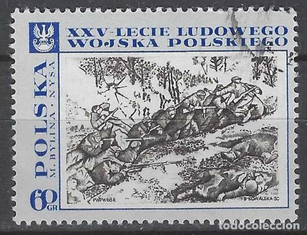 Sellos: POLONIA 1968 - 25&ordm; ANIV. DE LAS FUERZAS ARMADAS POPULARES, PINTURA - USADO