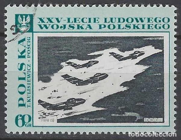 Sellos: POLONIA 1968 - 25&ordm; ANIV. DE LAS FUERZAS ARMADAS POPULARES, PINTURA - USADO