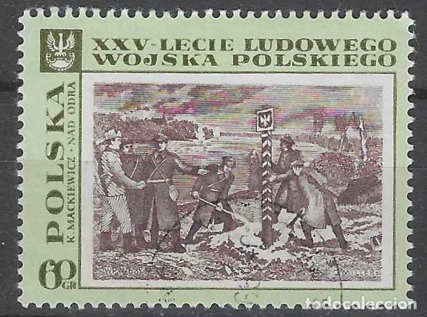 Sellos: POLONIA 1968 - 25&ordm; ANIV. DE LAS FUERZAS ARMADAS POPULARES, PINTURA - USADO