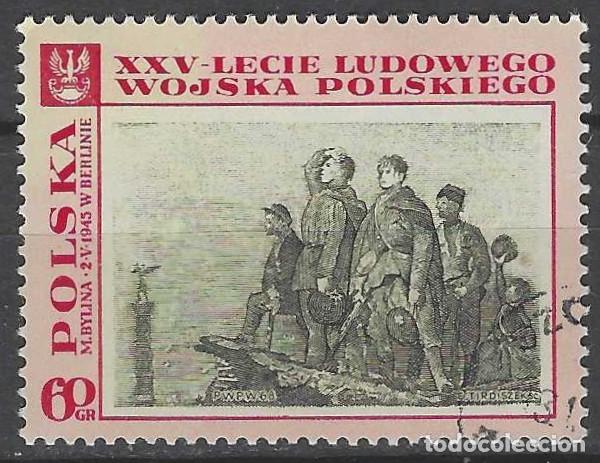 Sellos: POLONIA 1968 - 25&ordm; ANIV. DE LAS FUERZAS ARMADAS POPULARES, PINTURA - USADO