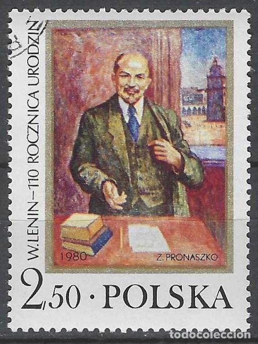 Sellos: POLONIA 1980 - 54&ordm; ANIV. DEL NACIMIENTO DE VLADIMIR ILYCH LENIN - USADO