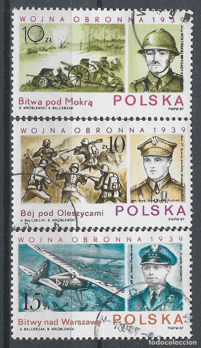 Sellos: POLONIA 1987 - 48&ordm; ANIV. DE LA INVASI&Oacute;N DE POLONIA POR LAS TROPAS NAZIS, S.COMPLETA - USADOS