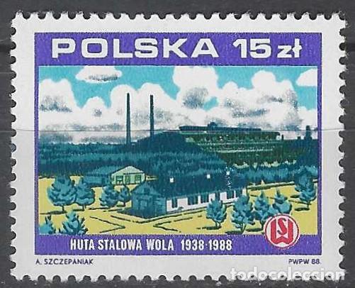 Sellos: POLONIA 1988 - 50&ordm; ANIV. DE LAS ACERER&Iacute;AS DE STALOWA WOLA - MNH**