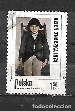 Sellos: 1974: D&iacute;a del sello. Los ni&ntilde;os en la pintura - &rdquo;El hu&eacute;rfano de Poronin&rdquo;. Wladyslaw Slewinski