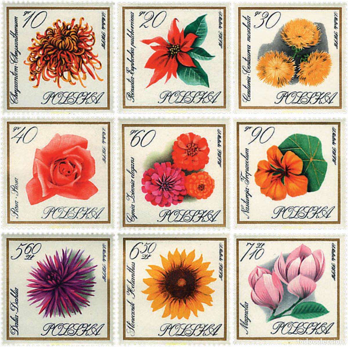 Sellos: 96804 MNH POLONIA 1966 FLORES DE JARDIN