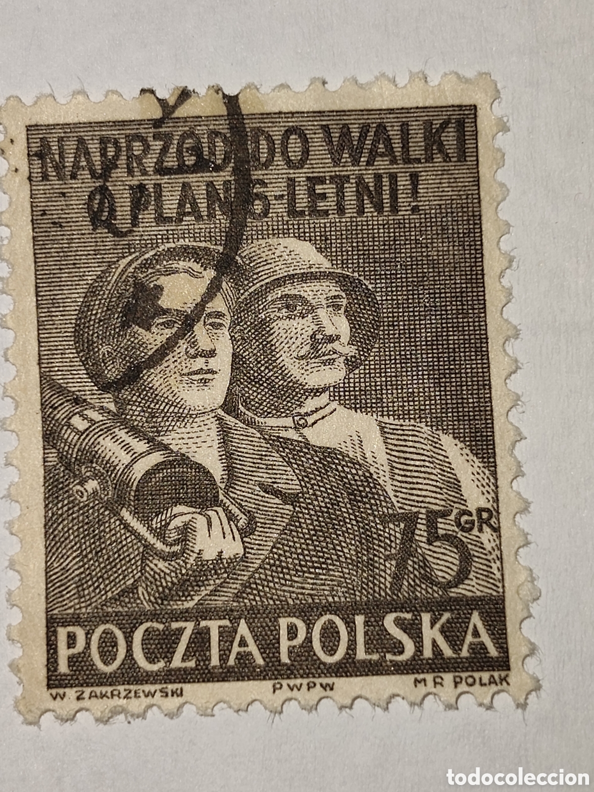 Sellos: Sello de Polonia Plan Sexenal 1951 usado