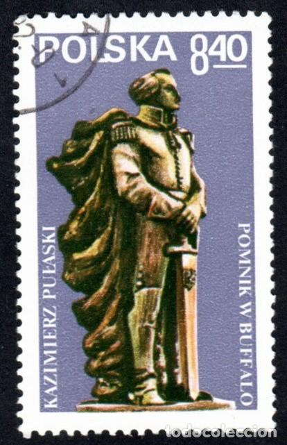 Sellos: Polonia. Monumento de Tadeusz Kosciuszko en Filadelfia. 1978. YT-2454. S. Completa. Usado