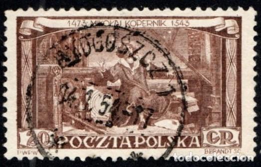 Sellos: Polonia. 480&ordm; Avs. Nacimiento de Cop&eacute;rnico 1953. YT-709. Usado