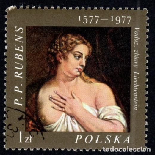 Sellos: Polonia. 400&ordm; Anv. Nacimiento de Rubensi. 1977. YT-YT-2328. Nuevo matasello cortes&iacute;a