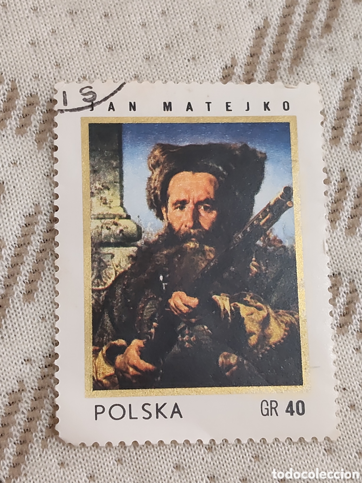 Sellos: Sello de Polonia retrato del l&iacute;der cosaco Ostafi Daszkiewicz 1972 muy bueno