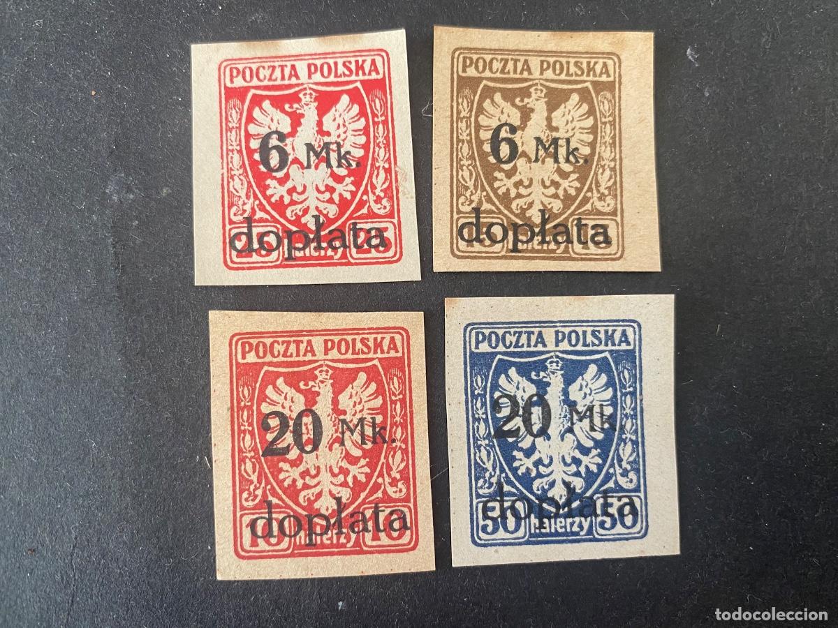 Sellos: Polonia 1919 sellos de Porto Cracovia
