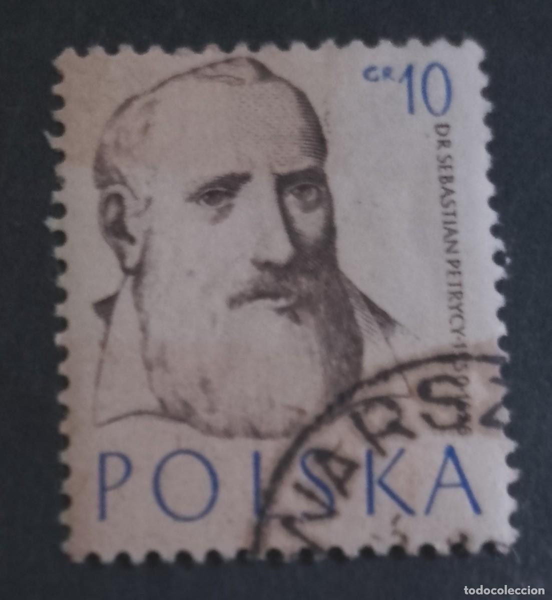 Sellos: POLONIA - V/F 10 GR - A&Ntilde;O 1957- SEBASTI&Aacute;N PETRYCY, FIL&Oacute;SOFO - YV 893