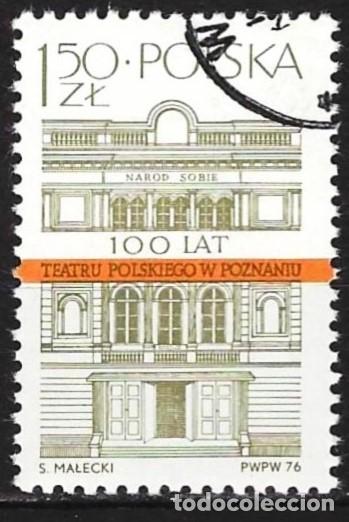 Sellos: Polonia 1976 - Mi 2459 - YT 2291 - El teatro de Poznan