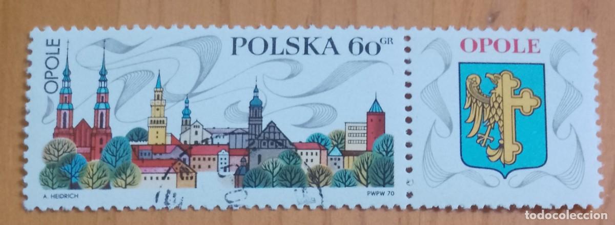 Sellos: POLONIA - V/F 60 GR - OPOLE, ARQUITECTURA - VER DESCRIPCI&Oacute;N