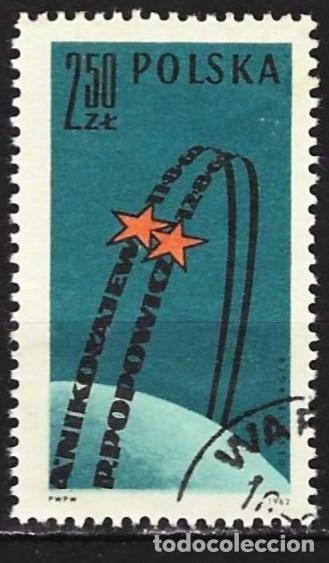 Sellos: Polonia 1962 - Mi 1351 - YT 1210 - &Oacute;rbita del vuelo espacial Vostok III