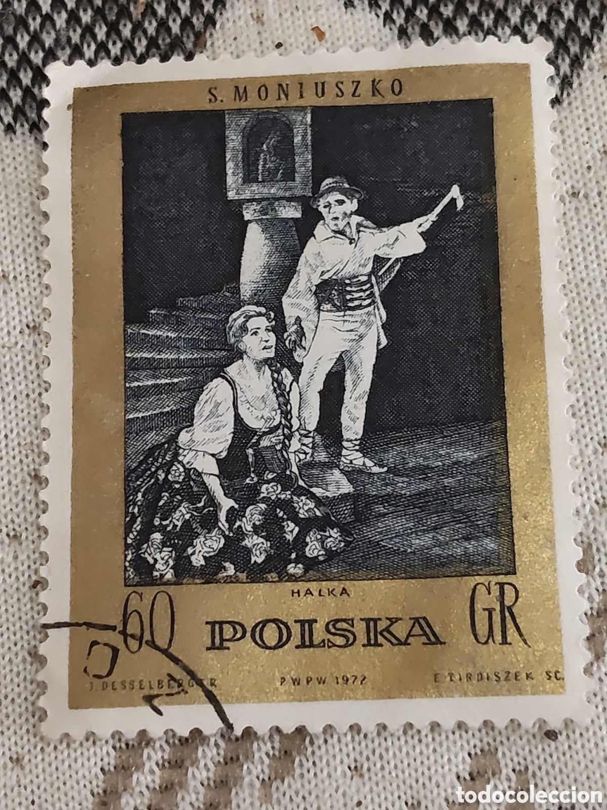 Selos: Sello de Polonia opera Halka del compositor Stanislah Moniuszko 1972