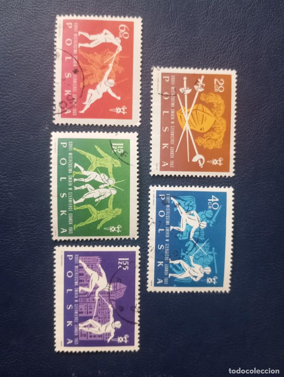 Sellos: POLONIA, 1963, CAMPEONATO DE ESGRIMA