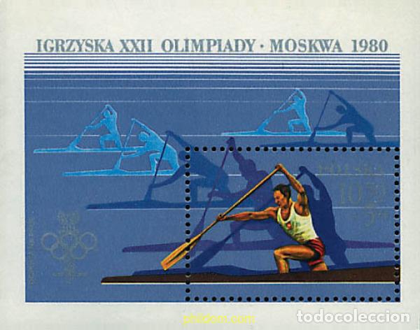 Sellos: 61693 MNH POLONIA 1980 22 JUEGOS OLIMPICOS VERANO MOSCU 1980