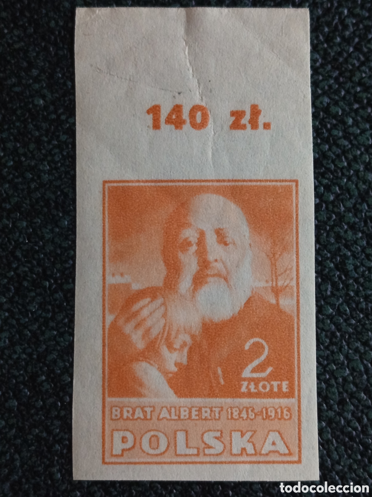 Sellos: Sello Polonia 1947 Hno. Albert Sin Dentar MNH (Scott 412C)