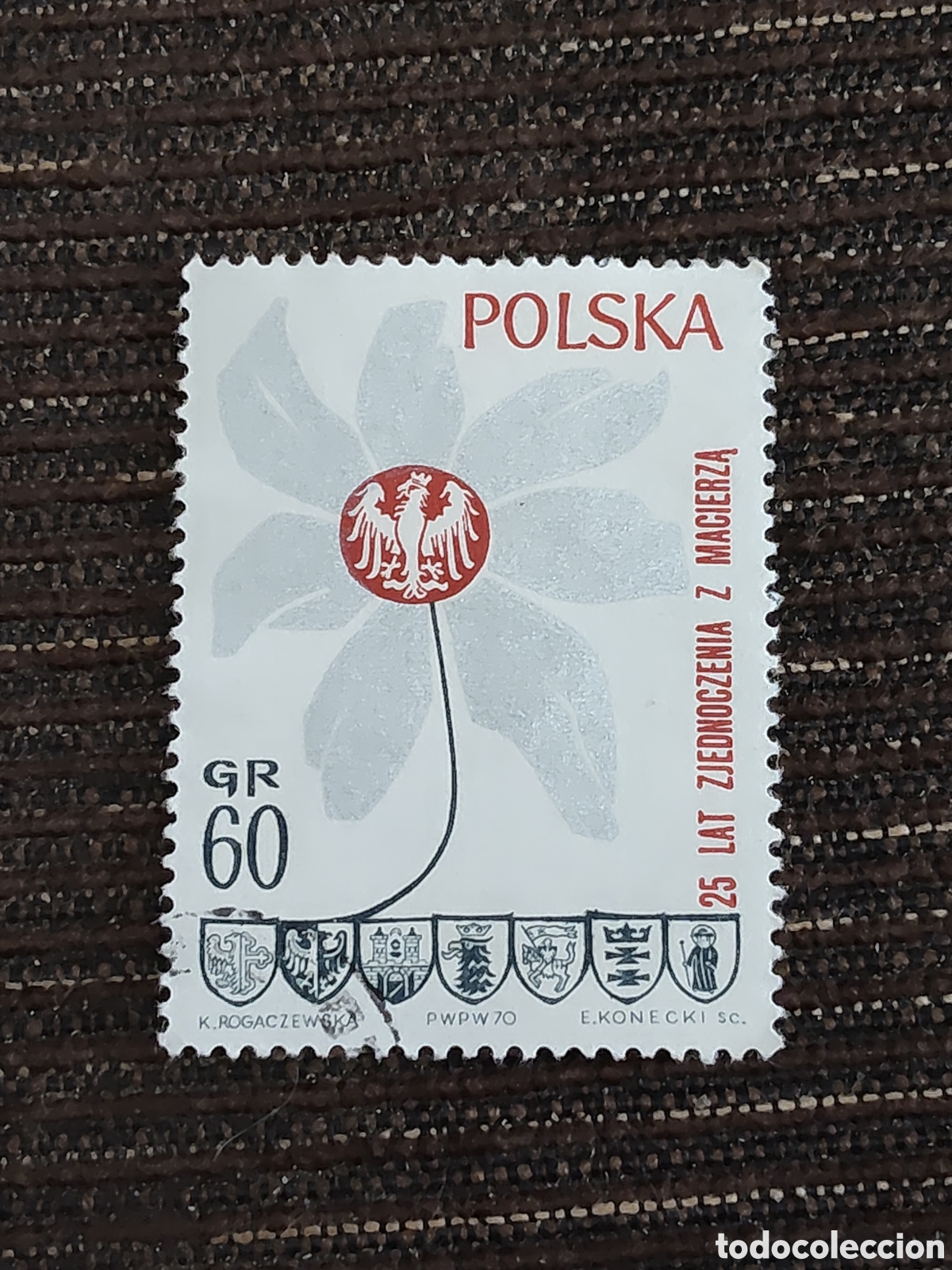 Sellos: Sello de Polonia 25 aniversario de la victoria contra el fascismo 1970