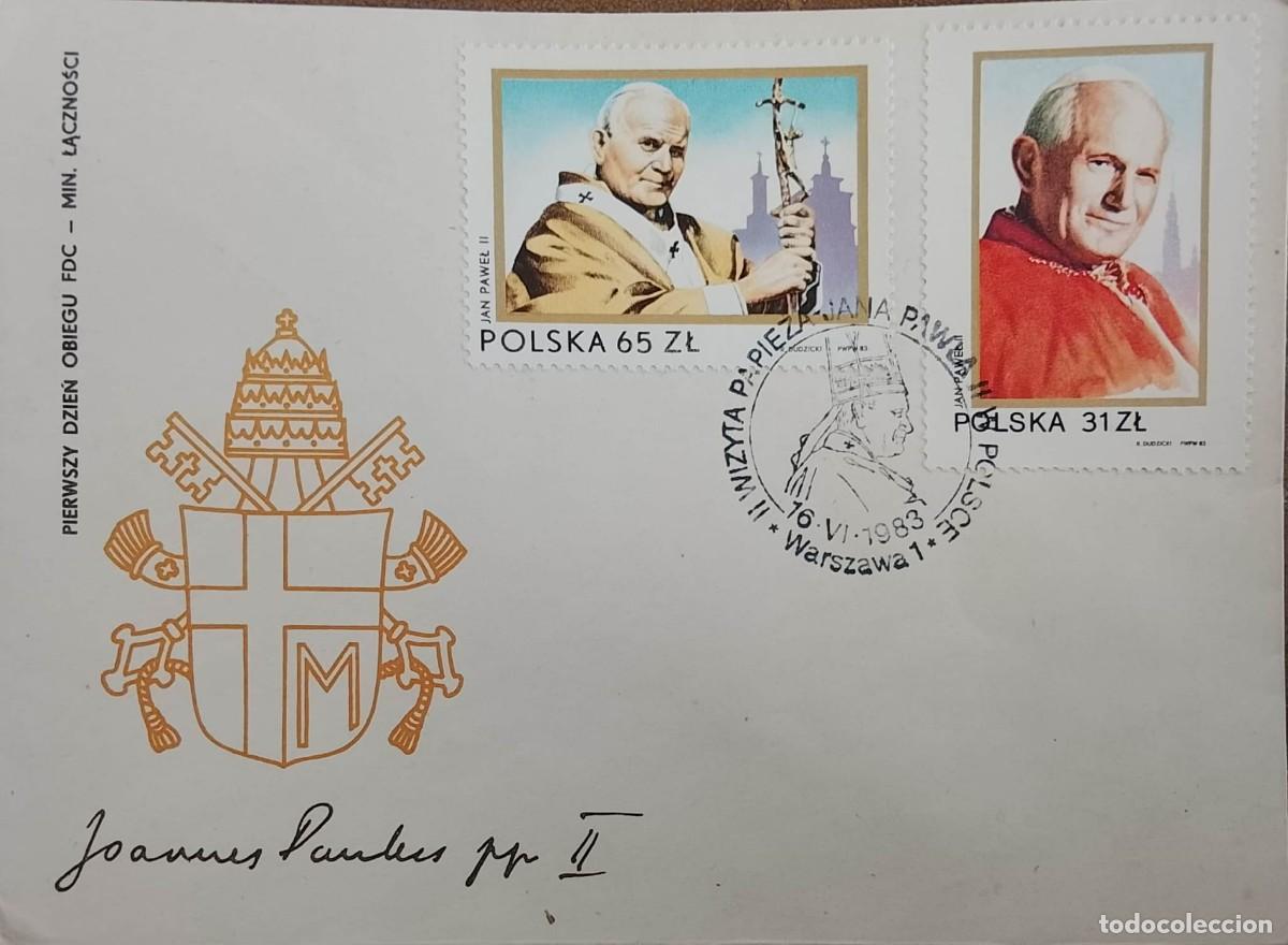 Sellos: TS) 1983 POLAND, FDC,H. 94. SECOND VISIT OF POPE JUAN PABLO II,XF.