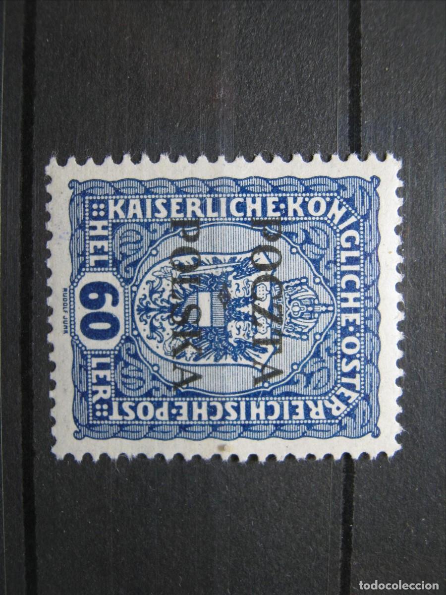 Briefmarken: POLONIA 1919 YVERT 86 MNH** SIN CHARNELA LUJO DOBLE MARQUILLA.