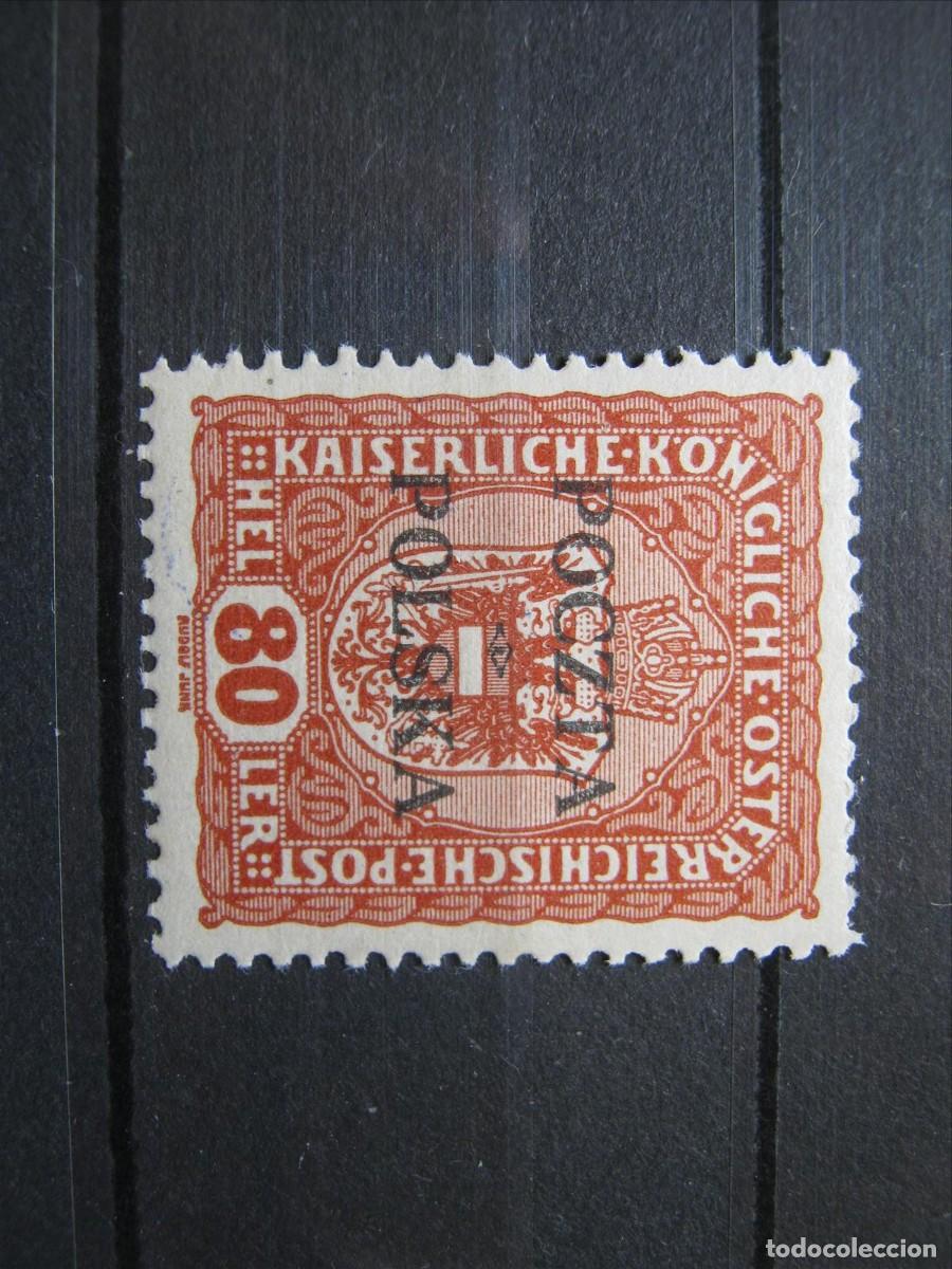 Briefmarken: POLONIA 1919 YVERT 87 MNH** SIN CHARNELA LUJO DOBLE MARQUILLA.
