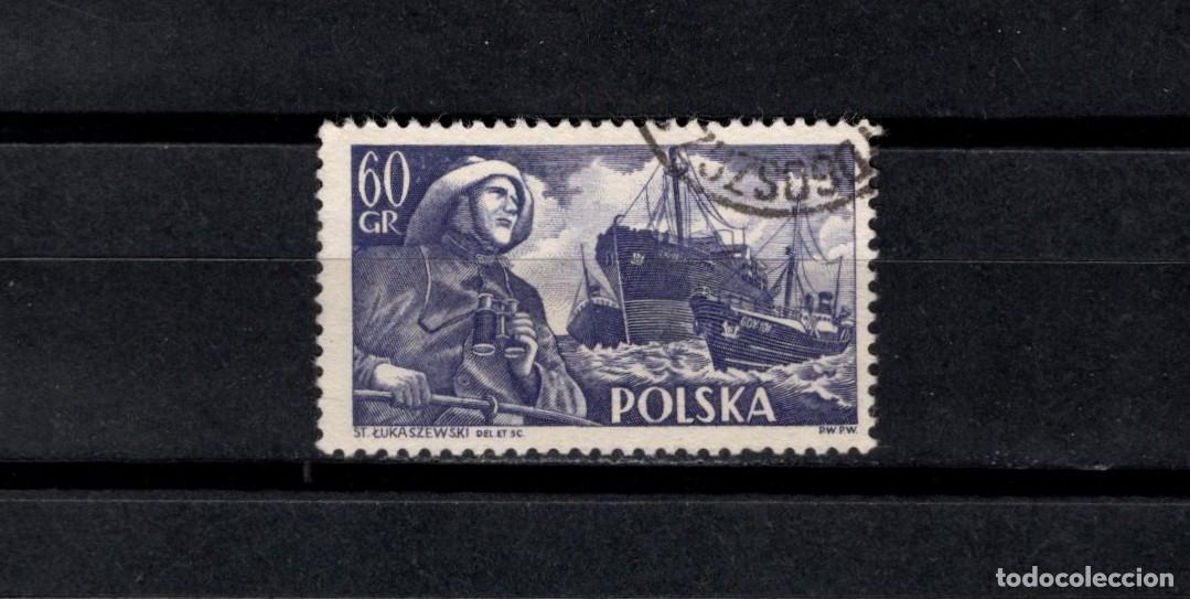 Sellos: Sello usado. Marina mercante. Barco Fryderyk Chopin. 60 gr. 1956. Yvert 851.