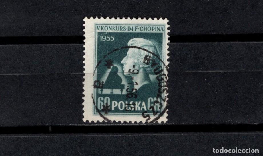 Sellos: Sello usado. V Edici&oacute;n Concurso internacional de piano. 60 grosz. 1954. Yvert 783a.