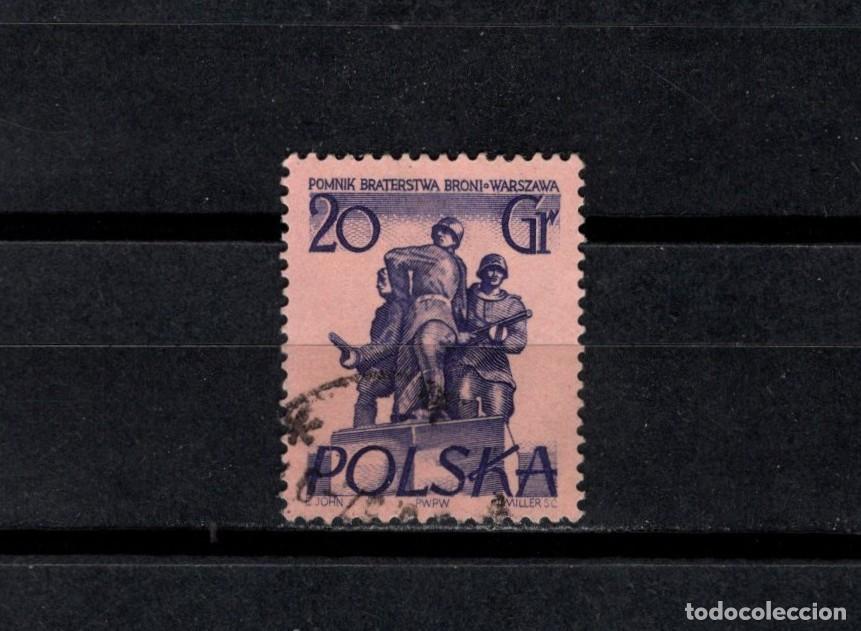 Sellos: Sello usado. Fraternidad polaco-sovi&eacute;tica. Varsovia. 20 grosz. 1955 marzo. Yvert 805.
