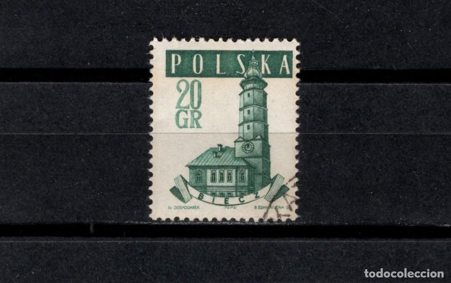 Sellos: Sello usado. Ayuntamientos. Ayuntamiento de Biecz. 20 grosz. 1958. Yvert 923.