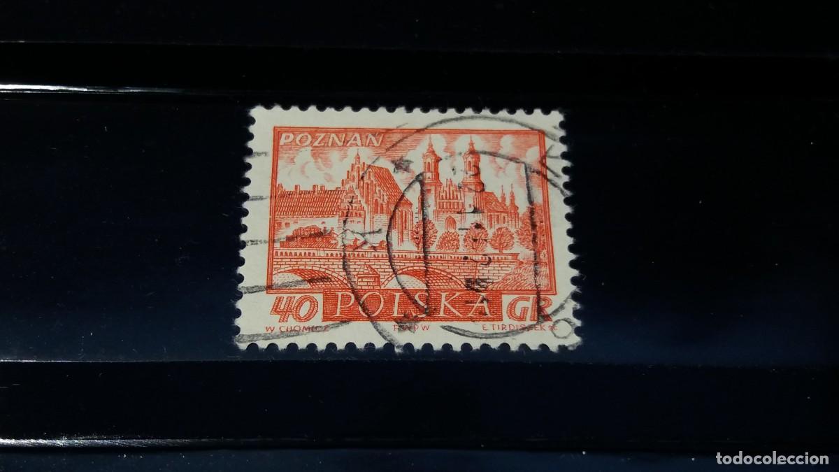 Selos: Sello usado. Ciudades. Poznan. 40 grosz. 1960. Yvert 1055