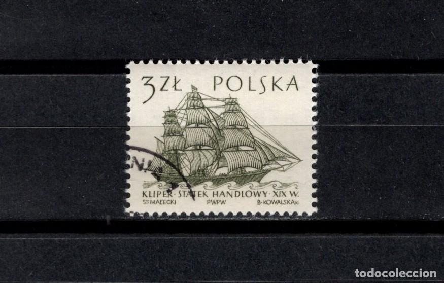 Timbres: Sello usado. Velero del siglo XIX. 3 zloty. 1964. Yvert 1255.