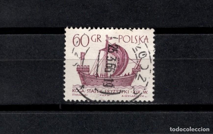 Sellos: Sello usado. Kogge fris&oacute;n. Siglo XIV. 60 grosz. 1965. Yvert 1420.